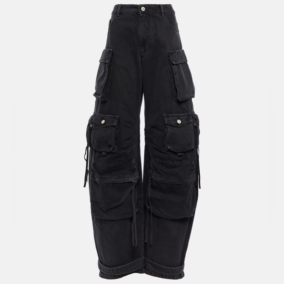 The Attico Fern Long Pants in Black - Picture 2 of 4